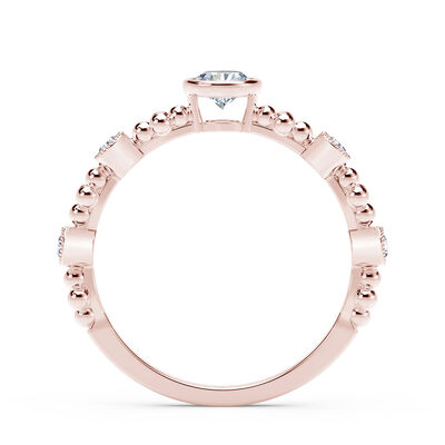 De Beers Forevermark Tribute™ Rose Gold Diamond Ring 18K