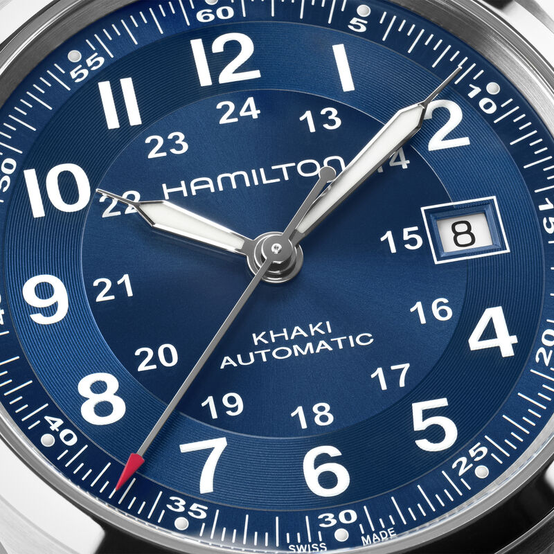 Hamilton Khaki Field Auto Blue Dial Watch, 42mm image number 3