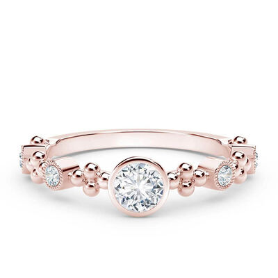 De Beers Forevermark Tribute™ Rose Gold Diamond Ring 18K