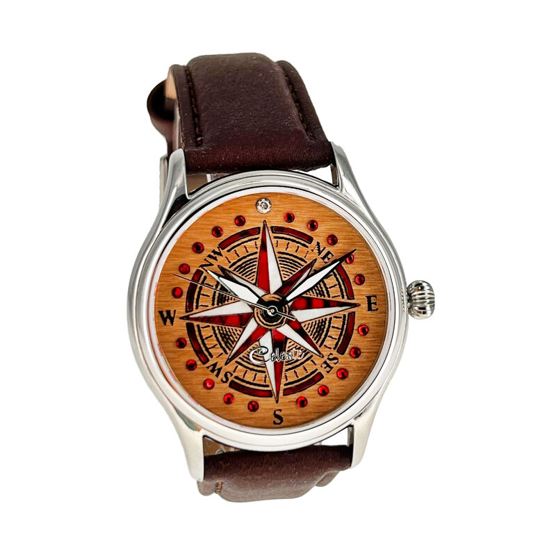 Celeste Compass Brown Dial Watch, 38mm image number 0