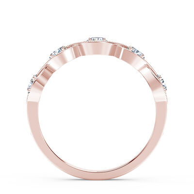 De Beers Forevermark Tribute™ Rose Gold Braided 5-Stone Diamond Ring 18K