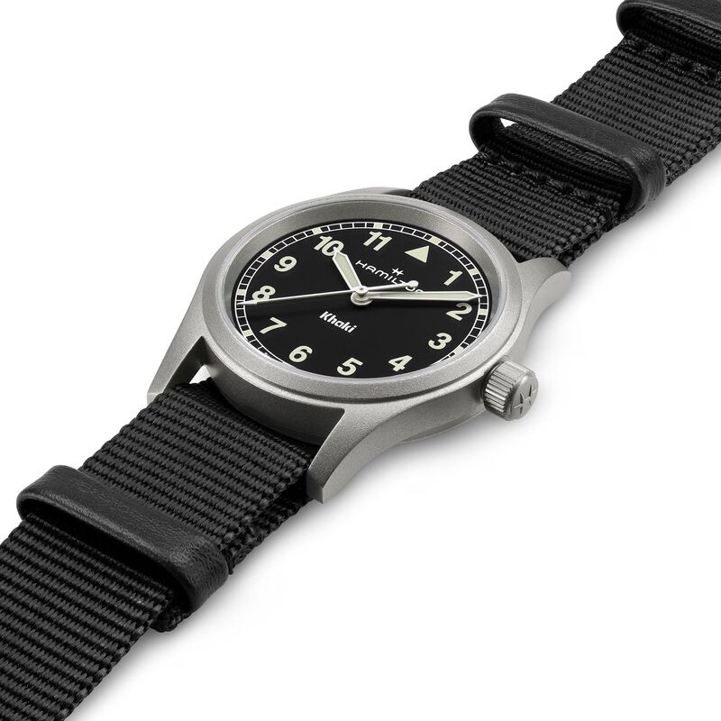 Hamilton Khaki Field Quartz Watch Black Dial, 33mm image number 1